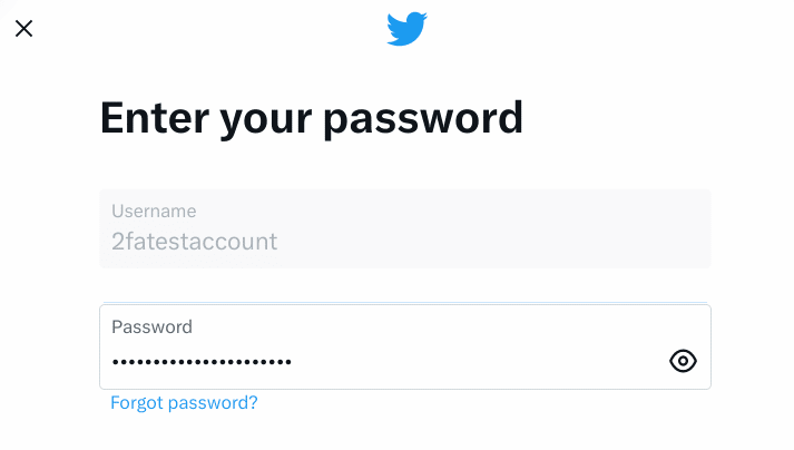 Enter your password
Username
2fatestaccount
Password