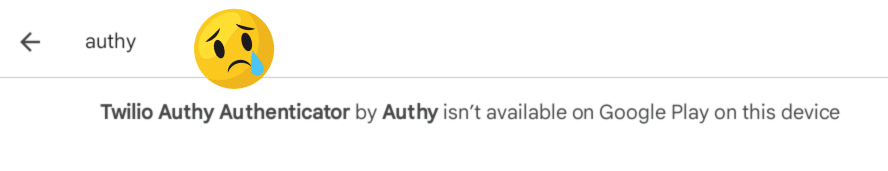 A search on the Google Play Store on my Chromebook gives the following result: "Twilio Authy Authenticator by Authy isn't available on Google Play on this device."